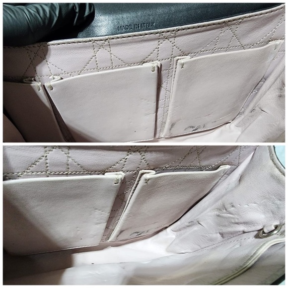 Authentic CHRISTIAN DIOR Lambskin Cannage Medium Miss Dior Flap Shoulder Bag Bla - Picture 15 of 16